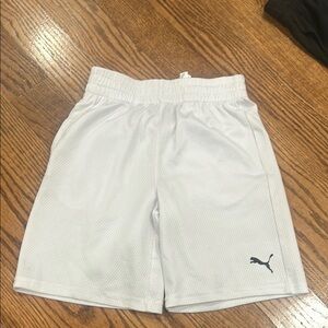 Puma White Sports Shorts